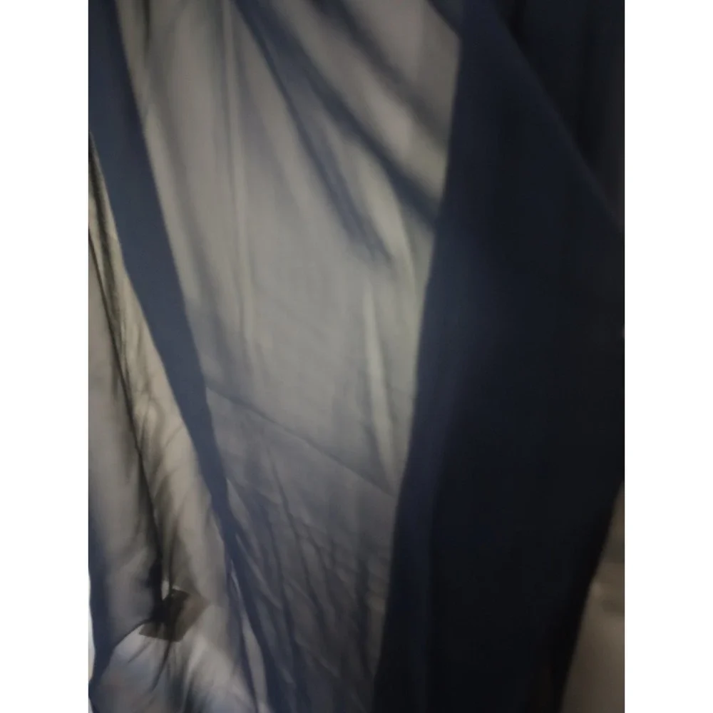 Echo‎ Woman & Home Black Sheer Chiffon Scarf 20x80 Lightweight Wrap